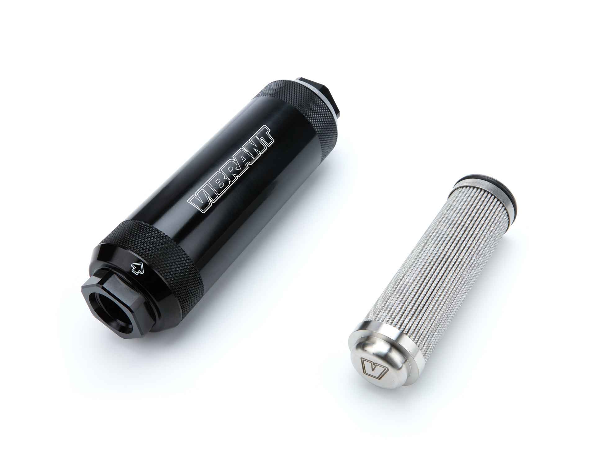 Vibrant Performance Fuel Filter - HD PowerFilter - In-Line - 40 Micron - Microglass Element - 12 AN Female O-Ring