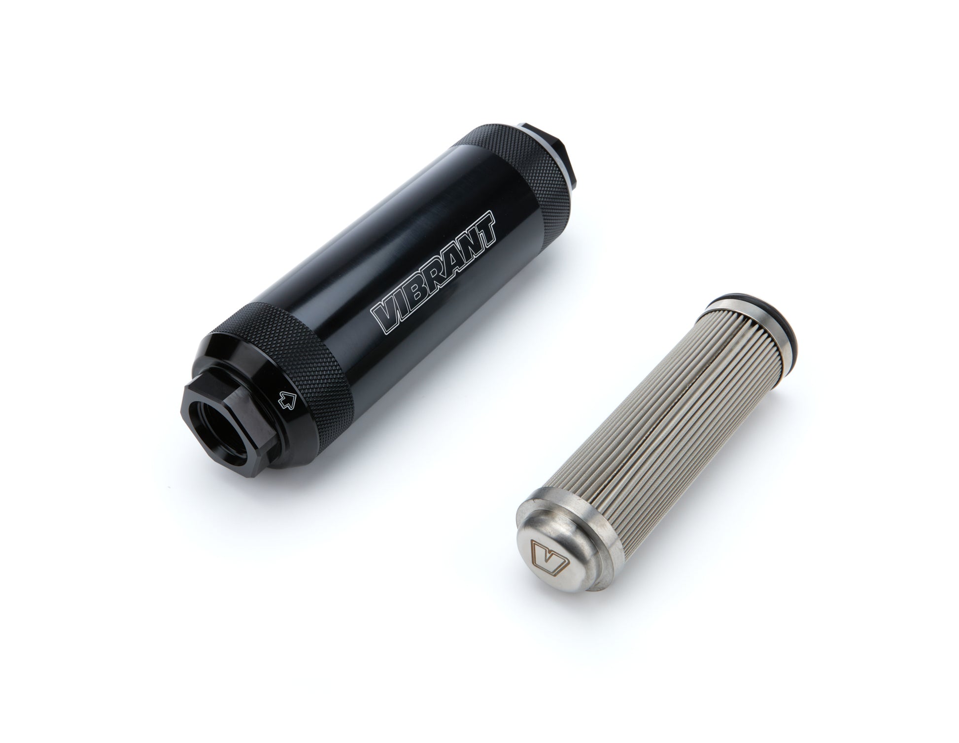 Vibrant Performance Fuel Filter - HD PowerFilter - In-Line - 100 Micron - Stainless Element - 12 AN Female O-Ring