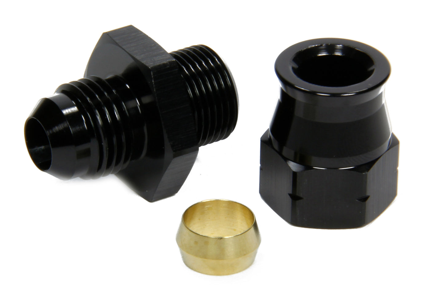 Vibrant Performance Fitting - Tube End - Straight - 6 AN Male to 3/8 in Tubing - Compression Ferrule Included -