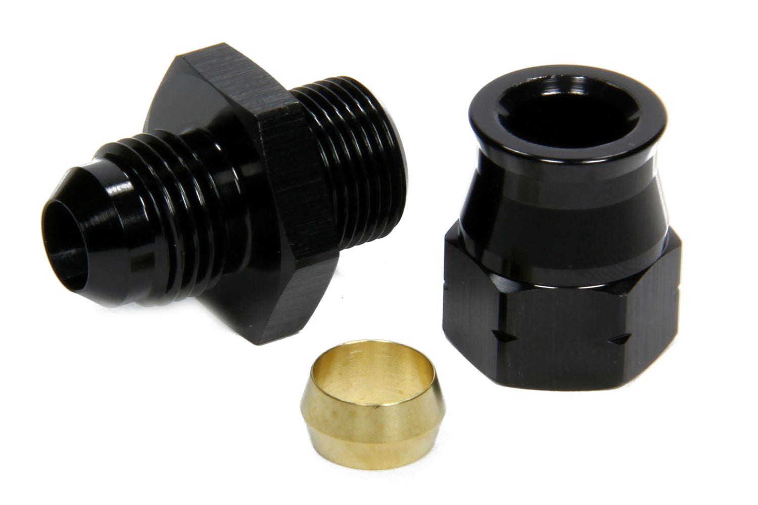 Vibrant Performance Fitting - Tube End - Straight - 6 AN Male to 3/8 in Tubing - Compression Ferrule Included -