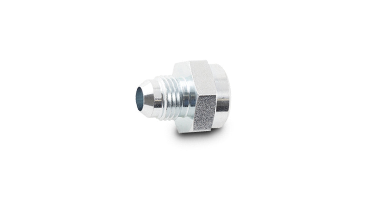 Vibrant Performance Fitting - Adapter - Straight - 5/8-18 in Inverted Flare Female to 6 AN Male - Steel - Zinc Plated