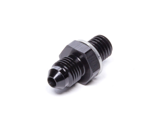 Vibrant Performance Fitting - Adapter - Straight - 4 AN Male to 10 mm x 1.50 Male - Aluminum - Black Anodized - Each