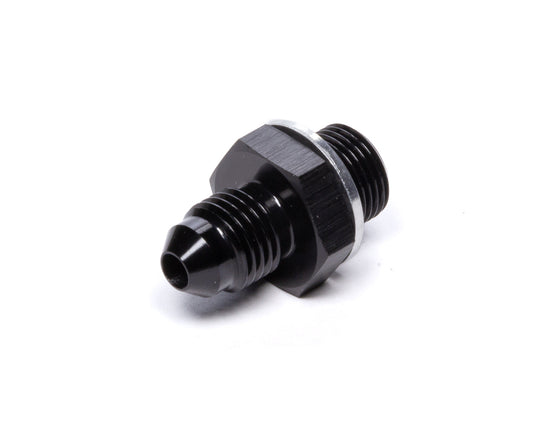 Vibrant Performance Fitting - Adapter - Straight - 4 AN Male to 12 mm x 1.00 Male - Aluminum - Black Anodized - Each