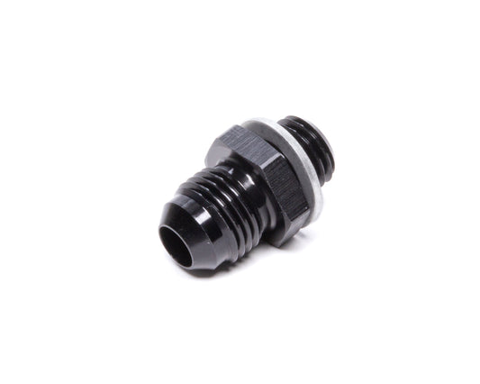 Vibrant Performance Fitting - Adapter - Straight - 6 AN Male to 12 mm x 1.50 Male - Crush Washer - Aluminum - Black