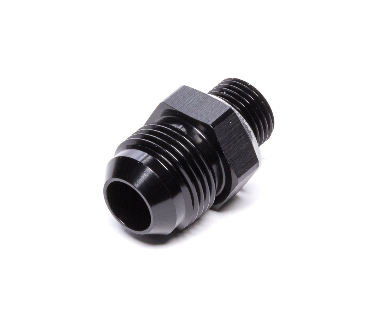Vibrant Performance Fitting - Adapter - Straight - 10 AN Male to 16 mm x 1.50 Male - Aluminum - Black Anodized - Each