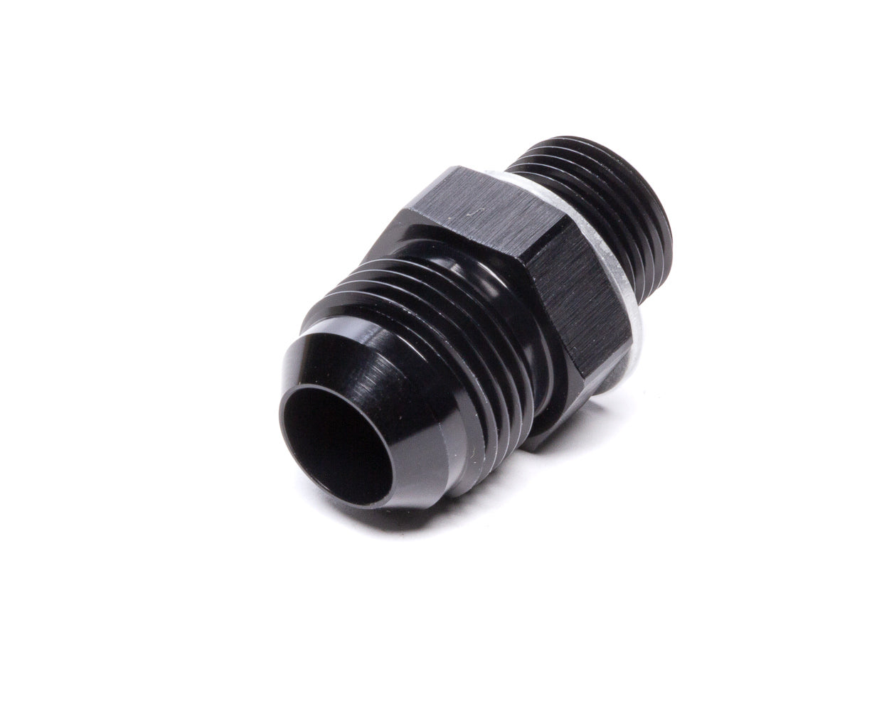 Vibrant Performance Fitting - Adapter - Straight - 10 AN Male to 18 mm x 1.50 Male - Aluminum - Black Anodized - Each