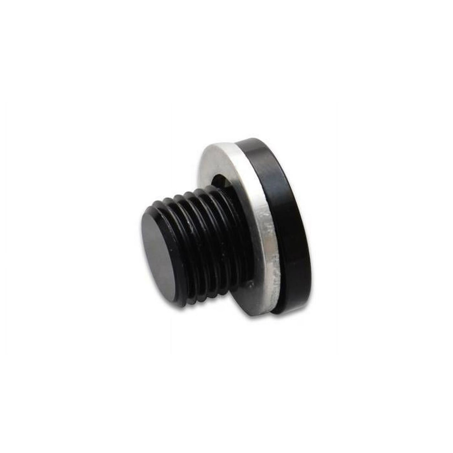 Vibrant Performance Fitting - Plug - 10 mm x 1 - Allen Head - Aluminum - Black Anodized - Each