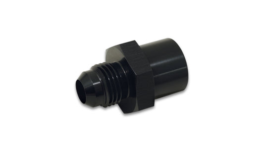 Vibrant Performance Fitting - Adapter - Straight - 6 AN Male to 16 mm x 1.50 Female - Aluminum - Black Anodized - Each