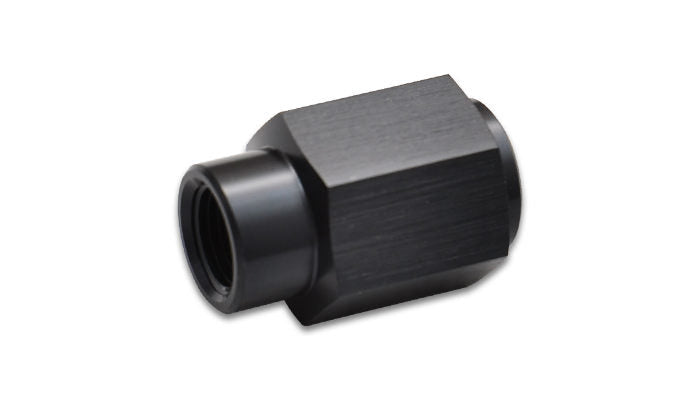 Vibrant Performance Fitting - Adapter - Straight - 4 AN Female to 1/8 in NPT Female - Aluminum - Black Anodized - Each