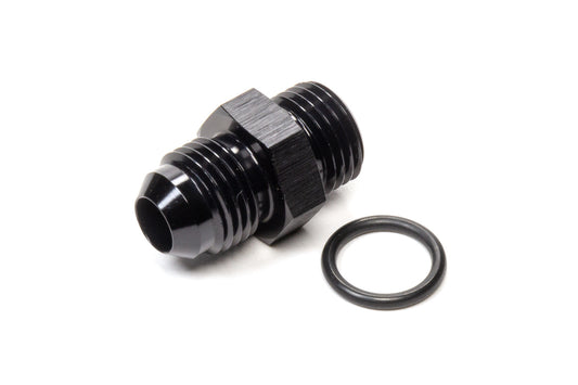 Vibrant Performance Fitting - Adapter - Straight - 6 AN Male Flare to 6 AN O-Ring Male - Aluminum - Black Anodized -