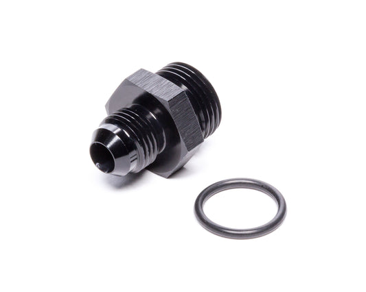 Vibrant Performance Fitting - Adapter - Straight - 6 AN Male Flare to 8 AN O-Ring Male - Aluminum - Black Anodized -
