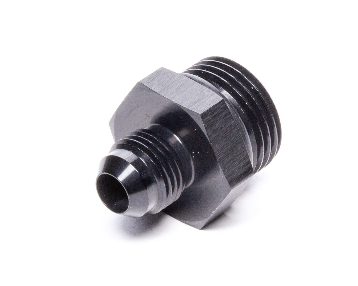 Vibrant Performance Fitting - Adapter - Straight - 6 AN Male Flare to 10 AN O-Ring Male - Aluminum - Black Anodized -