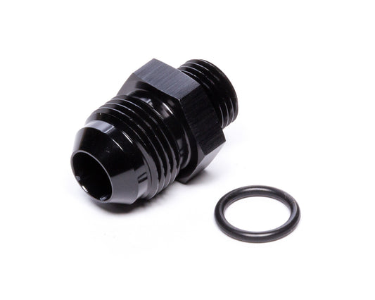 Vibrant Performance Fitting - Adapter - Straight - 8 AN Male Flare to 6 AN O-Ring Male - Aluminum - Black Anodized -