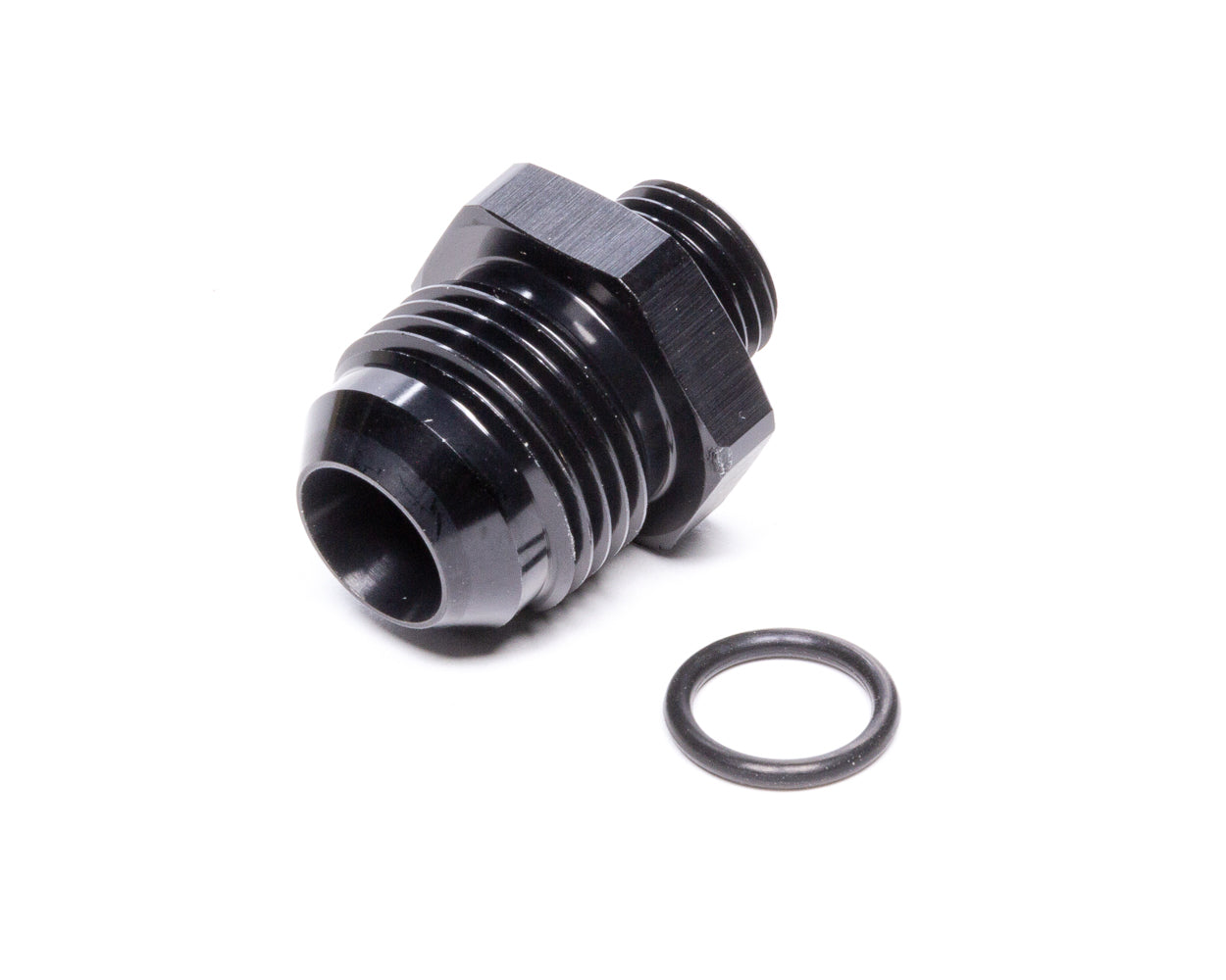 Vibrant Performance Fitting - Adapter - Straight - 10 AN Male Flare to 6 AN O-Ring Male - Aluminum - Black Anodized -