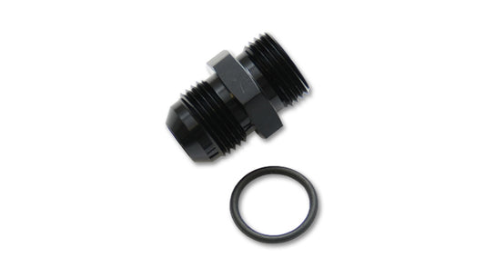 Vibrant Performance Fitting - Adapter - Straight - 16 AN Male Flare to 12 AN Male O-Ring - Aluminum - Black Anodized -