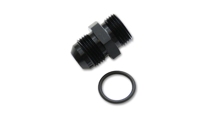 Vibrant Performance Fitting - Adapter - Straight - 20 AN Male to 16 AN O-Ring Male - Aluminum - Black Anodized - Each