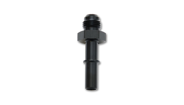 Vibrant Performance Fitting - Adapter - Straight - 8 AN Male to 3/8 in SAE Male Quick Disconnect - Aluminum - Black