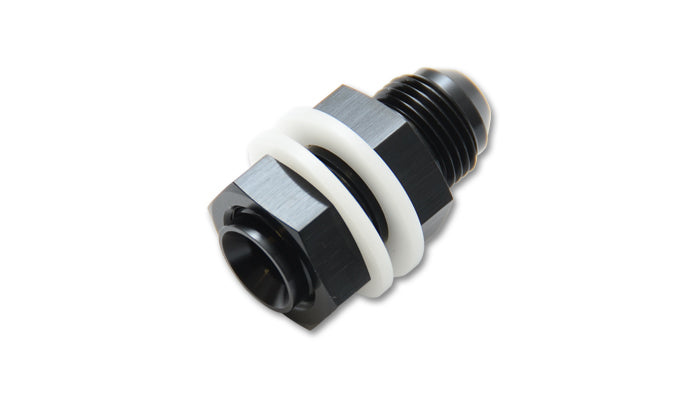 Vibrant Performance Fitting - Bulkhead - Straight - 16 AN Male to 16 AN Male Bulkhead - Crush Washer / Nut - Aluminum