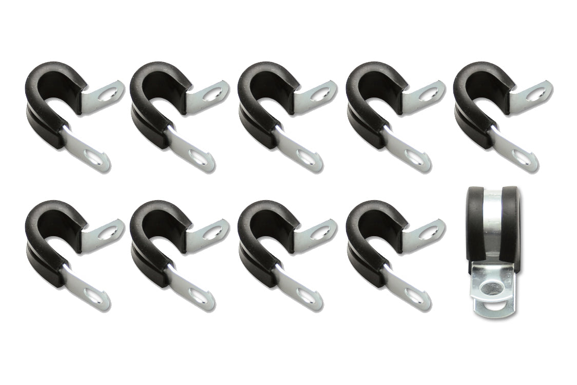 Vibrant Performance Line Clamp - Adel - 0.25 in ID - Rubber Lining - Stainless - Set of 10