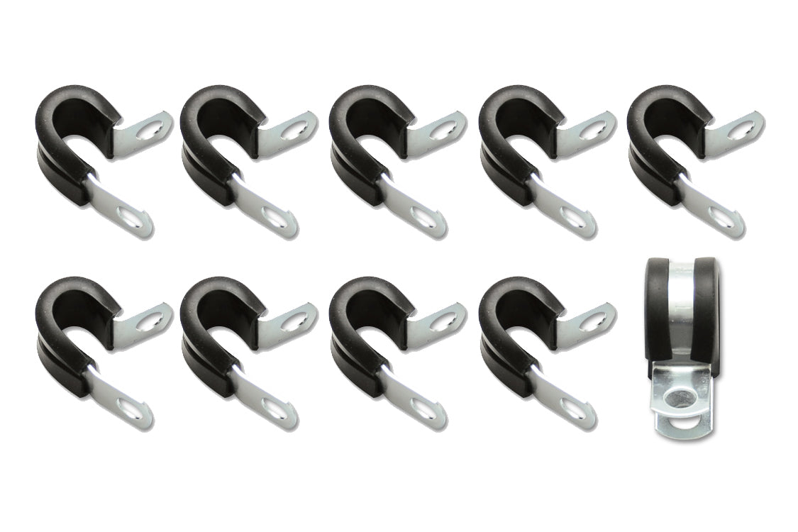 Vibrant Performance Line Clamp - Adel - 0.375 in ID - Rubber Lining - Stainless - Set of 10