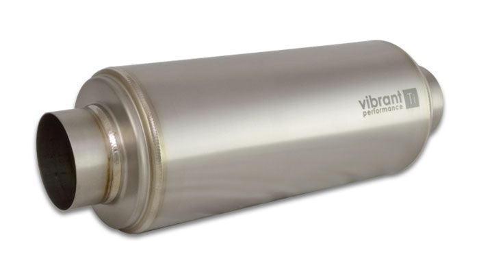 Vibrant Performance Resonator - Bottle Style - 2.5 in Inlet - 2.5 in Outlet - 5.5 in Diameter Body - 16 in Long -