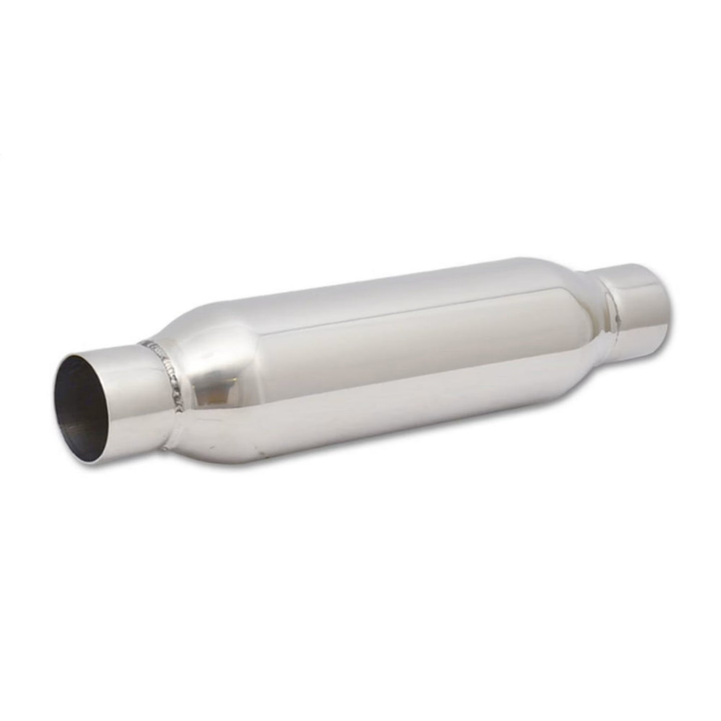 Vibrant Performance Resonator - Bottle Style - 2.5 in Inlet - 2.5 in Outlet - 4 in Diameter Body - 18 in Long -
