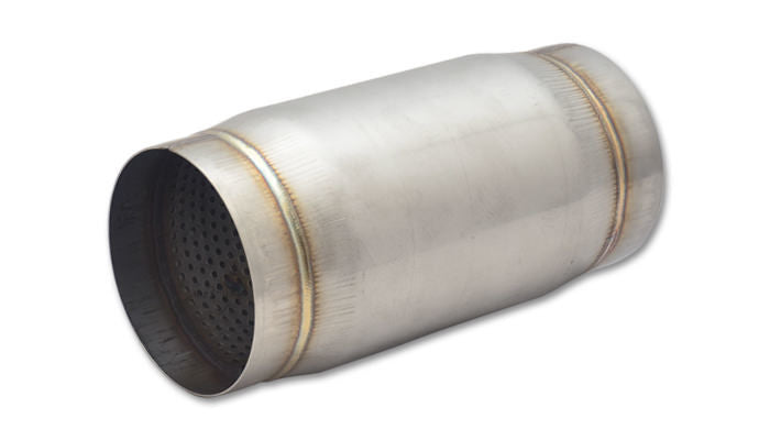 Vibrant Performance Muffler - Race - 4 in Center Inlet - 4 in Center Outlet - 4.5 in Diameter Body - 9 in Long -