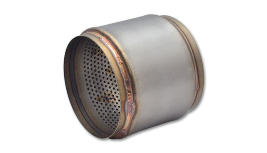 Vibrant Performance Muffler - Race - 5 in Center Inlet - 5 in Center Outlet - 5.5 in Diameter Body - 5 in Long -