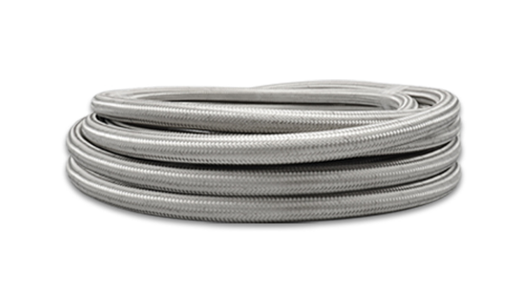 Vibrant Performance Hose - Stainless Steel Braided PTFE Flex Hose - 12 AN - 20 ft - Braided Stainless / PTFE - Natural