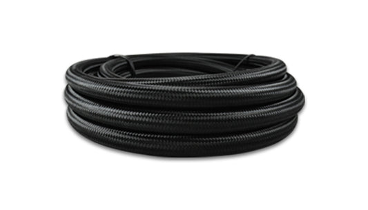 Vibrant Performance Hose - Black Nylon Braided PTFE Flex Hose - 4 AN - 10 ft - Braided Nylon / PTFE - Black - Each