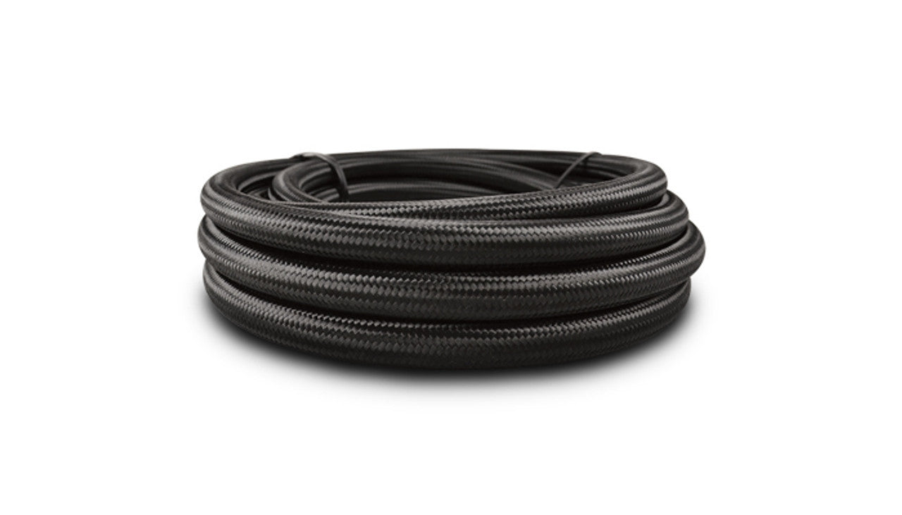 Vibrant Performance Hose - Black Nylon Braided PTFE Flex Hose - 10 AN - 150 ft - Braided Nylon / PTFE - Black - Each