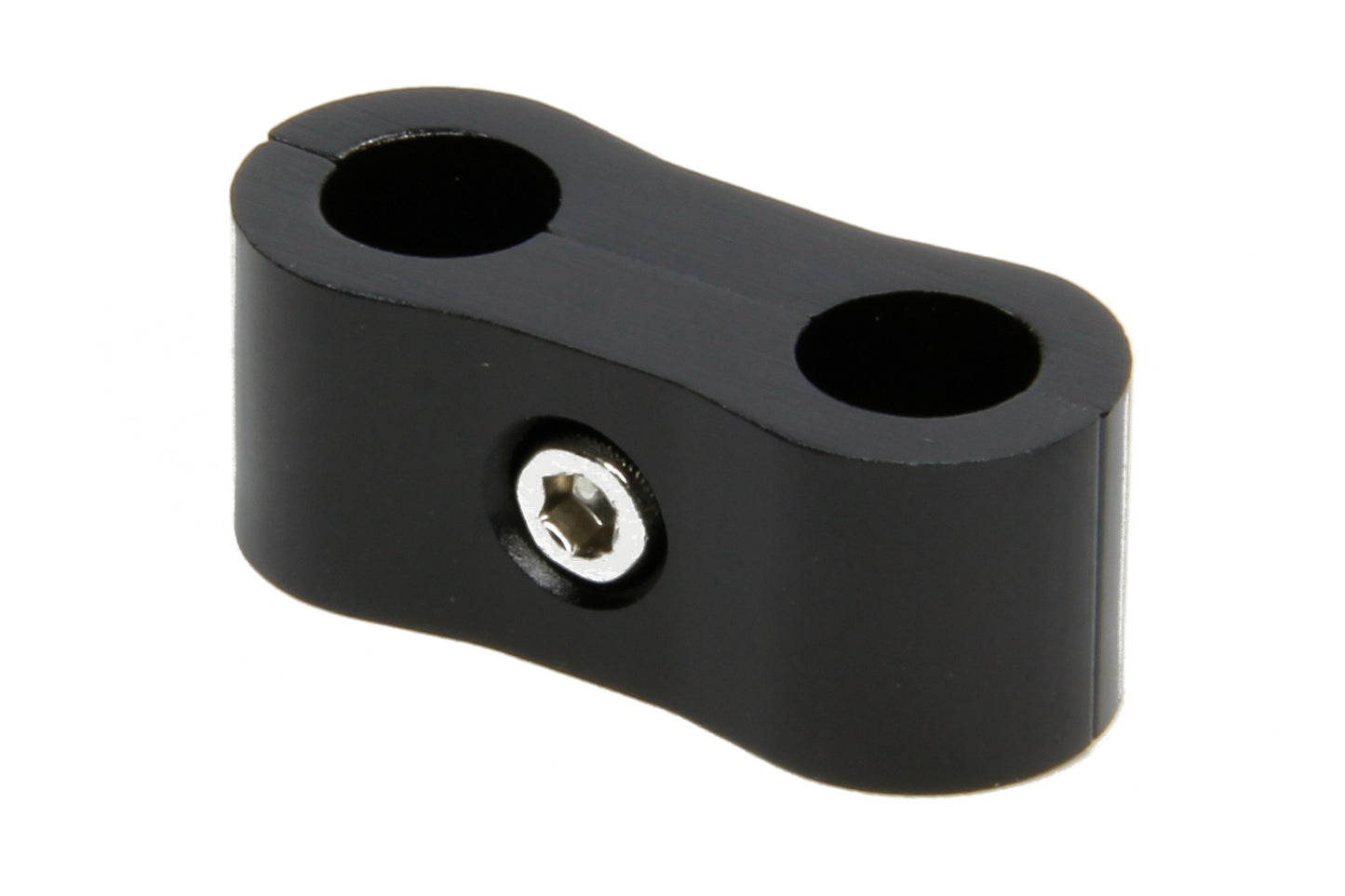 Vibrant Performance Hose / Tube Separators - Two 0.313 in Holes - Aluminum - Black Anodized - Each