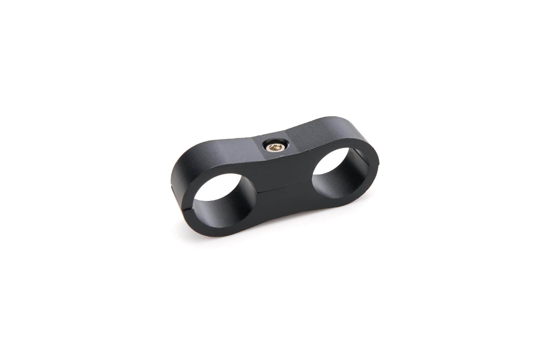 Vibrant Performance Hose / Tube Separators - Two 0.625 in Holes - Aluminum - Black Anodized - Each