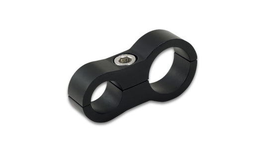 Vibrant Performance Hose / Tube Separators - 0.438 in / 0.563 in Holes - Aluminum - Black Anodized - Each