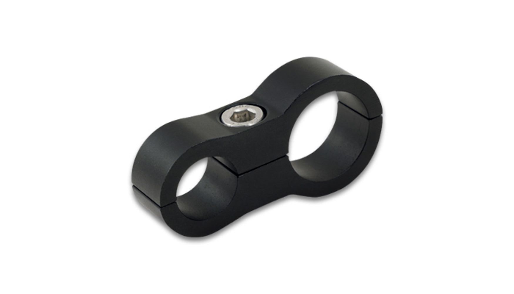 Vibrant Performance Hose / Tube Separators - 0.563 in / 0.688 in Holes - Aluminum - Black Anodized - Each