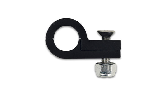 Vibrant Performance Line Clamp - 2-Piece - 0.5 in ID - Aluminum - Black Anodized - Each