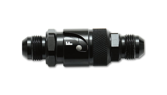 Vibrant Performance Fitting - Quick Disconnect - Both Halves to 8 AN Male - Aluminum - Black Anodized - Kit