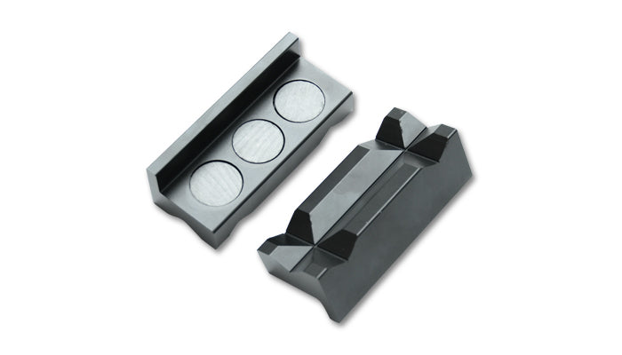 Vibrant Performance Vise Insert - Vise Jaws - Aluminum - Black Anodized - Pair