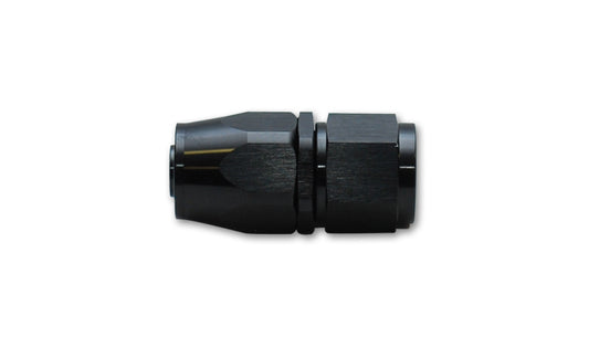 Vibrant Performance Fitting - Hose End - Straight - 4 AN Hose to 4 AN Female Flare - Aluminum - Black Anodized - Each