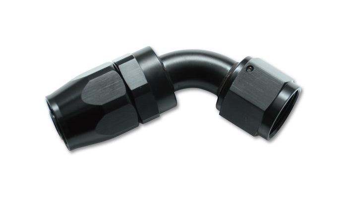 Vibrant Performance Fitting - Hose End - 60 Degree - 10 AN Hose to 10 AN Female - Swivel - Aluminum - Black Anodized -