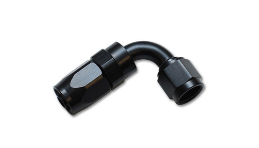 Vibrant Performance Fitting - Hose End - 90 Degree - 16 AN Hose to 16 AN Female - Swivel - Aluminum - Black Anodized -