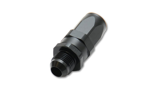 Vibrant Performance Fitting - Hose End - Straight - 6 AN Hose to 6 AN Male - Aluminum - Black Anodized - Each