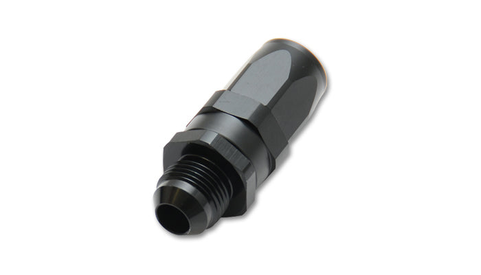 Vibrant Performance Fitting - Hose End - Straight - 10 AN Hose to 10 AN Male - Aluminum - Black Anodized - Each