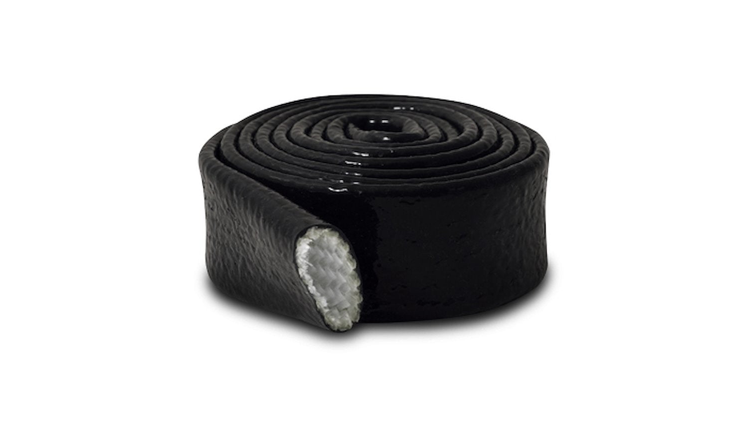 Vibrant Performance Hose and Wire Sleeve - Heat Sleeve - 5/8 in ID - 5 ft Long - Silicone / Fiberglass - Black - Each