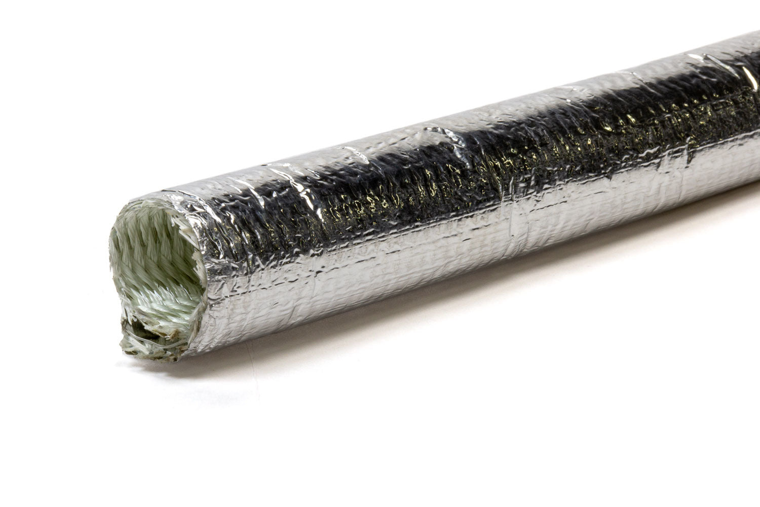 Vibrant Performance Hose and Wire Sleeve - Heat Sleeve - ExtremeShield 1400 - 1 in ID - 4 ft - Aluminized / Fiberglass