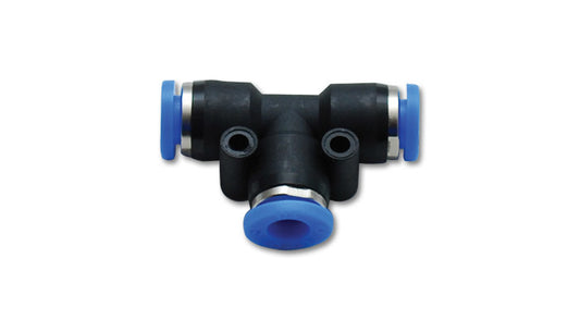 Vibrant Performance Fitting - Adapter Tee - 3/8 in Hose Quick Disconnect x 3/8 in Hose Quick Disconnect x 3/8 in Hose