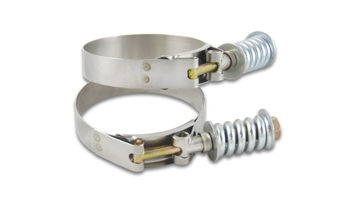 Vibrant Performance Hose Clamp - T-Bolt - Spring Loaded - 4.28 to 4.58 in Range - Stainless - 4 in ID Hose Couplers -