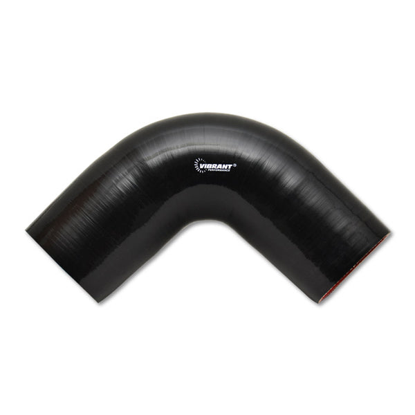 Vibrant Performance Tubing Elbow - 90 Degree - 1-3/4 in ID - 4 x 4 in Legs - Silicone - Black - Each