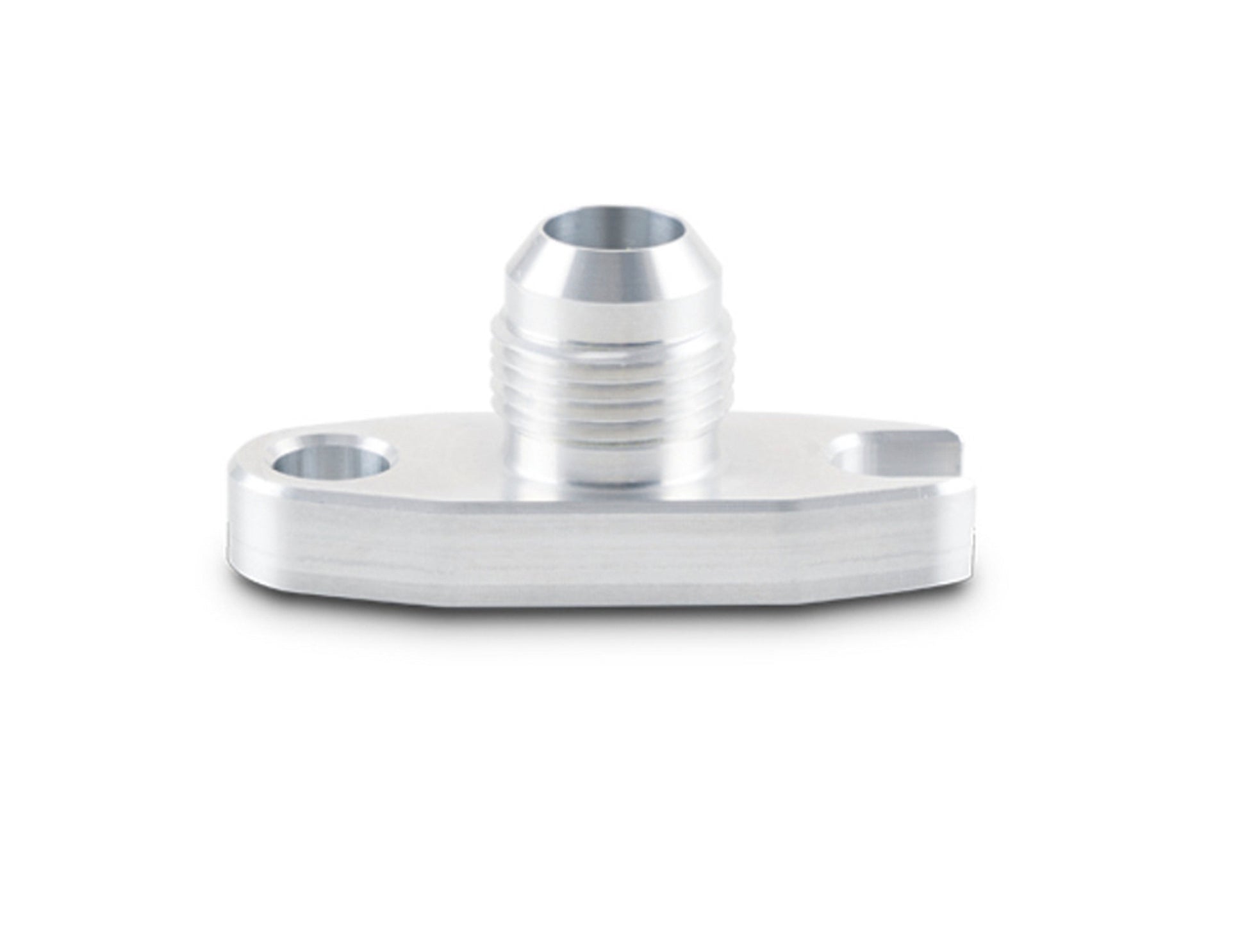 Vibrant Performance Turbo Oil Drain Flange - 10 AN Male - Hardware Included - Aluminum - Natural - Various Garrett /