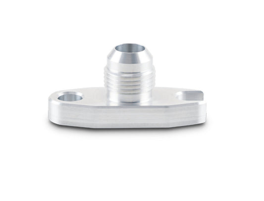 Vibrant Performance Turbo Oil Drain Flange - 10 AN Male - Hardware Included - Aluminum - Natural - Various Garrett /
